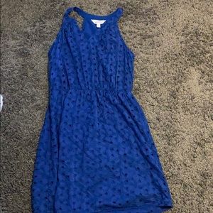 Cobalt blue eyelet dress